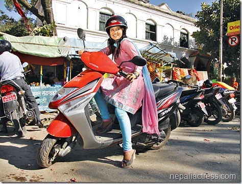 keki adhikari_scooter
